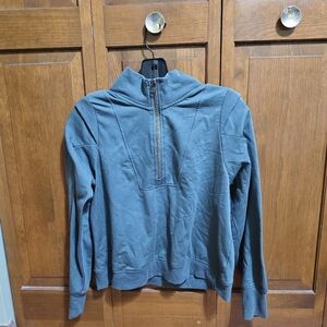 Womens Matilda Janr Good Hart  Green Half-Zip Sweater